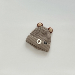 Mũ len gấu tai tròn