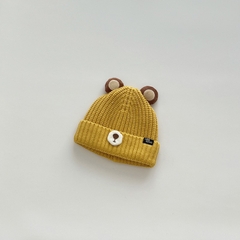 Mũ len gấu tai tròn