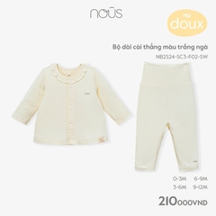 Bộ dài cài thẳng màu trắng ngà Nous