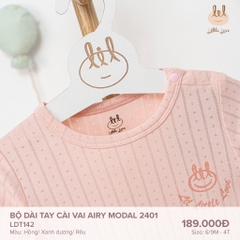 Bộ dài tay cài vai AIRY MODAL Little Love Lil