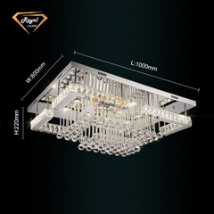 Đèn chùm pha lê ốp trần OT 034