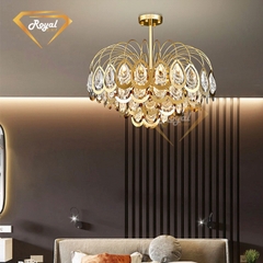 Đèn chùm pha lê thả THA 048