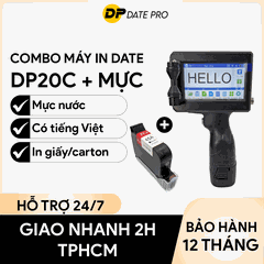 Combo Máy in date cam tay Giá Rẻ  DP20C (bao gồm mực và máy)