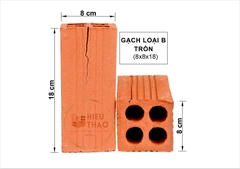 Gạch Xây Dựng Tuynel Loại B (8x18)