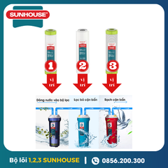 Bộ Lõi Lọc Nước 123 Sunhouse