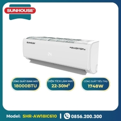 Máy lạnh Sunhouse 18000 BTU 1 chiều Inverter SHR-AW18IC610