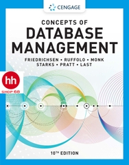 Concepts of Database Management 10th Edition