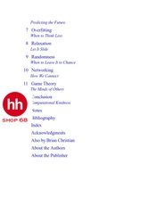 Algorithms to Live by: The Computer Science of Human Decisions