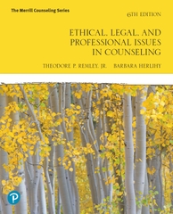Ethical, Legal, and Professional Issues in Counseling 6th Edition