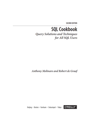 SQL Cookbook 2nd Edition