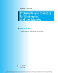 Probability and Statistics for Engineering and the Sciences 9th Edition