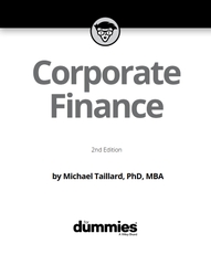 Corporate Finance For Dummies 2nd Edition