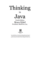 Thinking in Java 4th Edition