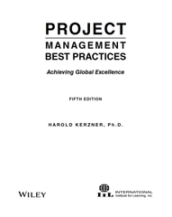Project Management Best Practices Achieving Global Excellence 5th Edition