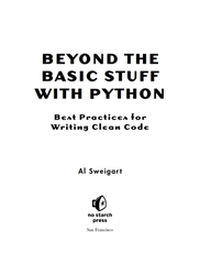 Beyond the Basic Stuff with Python
