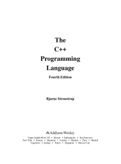 The C++ Programming Language 4th Edition