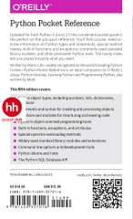 Python Pocket Reference: Python In Your Pocket 5th Edition