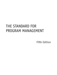 The Standard for Program Management 5th Edition