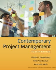 Contemporary Project Management 4th Edition