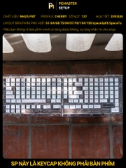 Keycap xuyên led Thỏ Miffy ( PBT /Cherry Profile/ 2Shot/ Dyesub 5D )