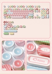 Keycaps Akko nắp chai Bottle Milk ( PBT/ Dyesub5D )