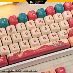 Keycap pbt chủ đề Giáng Sinh profile FOA cạnh dày 1.6mm