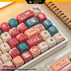 Keycap pbt chủ đề Giáng Sinh profile FOA cạnh dày 1.6mm