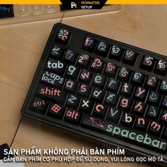 Keycaps Big Black Characters ( profile Cherry/PBT/dyesub 5D )