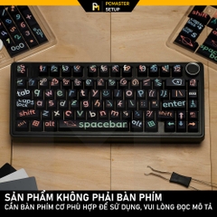 Keycaps Big Black Characters ( profile Cherry/PBT/dyesub 5D )