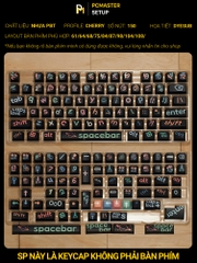Keycaps Big Black Characters ( profile Cherry/PBT/dyesub 5D )