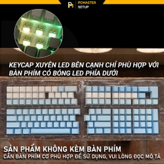Keycap xuyên led SidePrint Blue Sky ( Profile OEM/ PBT/DoubleShot )