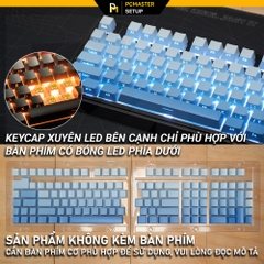 Keycap xuyên led Side Print Blue Sky OEM profile 
