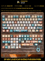 Keycaps pbt Coffee Dog ( profile MOA/PBT/dyesub 5D )