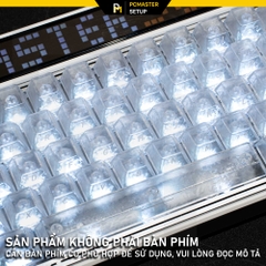 Keycap xuyên led Crystal Carbon Fiber  Profile Cherry nhựa PC