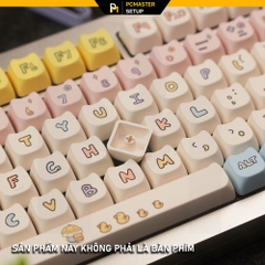 Keycap pbt Puppy profile MAO hoạ tiết dyesub bền bỉ