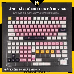 Keycap XDA Eva BlackPink chất liệu nhựa pbt 