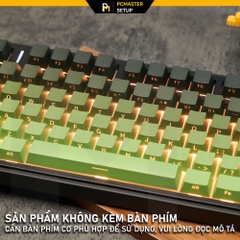 Keycap xuyên led Side Print Gradient Black Green