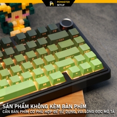 Keycap xuyên led Side Print Gradient Black Green