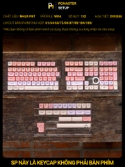 Keycaps pbt Hachimi  ( profile MOA/PBT/dyesub 5D )
