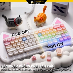 Keycap MAO dễ thương Jelly Cat - Ragdoll (Profile MAO/PC/ UV3D )