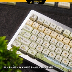 Keycaps pbt Khủng Long Xanh ( profile MOA/PBT/dyesub 5D )