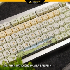 Keycaps pbt Khủng Long Xanh ( profile MOA/PBT/dyesub 5D )