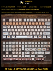 Keycaps pbt MeoMeo ( profile MOA/PBT/dyesub 5D )