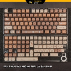 Keycaps pbt Naughty Cat ( profile MAO/130 nút/dyesub 5D )