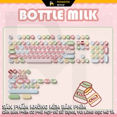 Keycaps Akko nắp chai Bottle Milk ( PBT/ Dyesub5D )