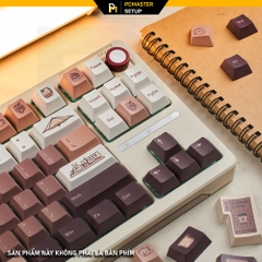 Keycaps pbt Coffee Cat ( profile Cherry/PBT/dyesub 5D )