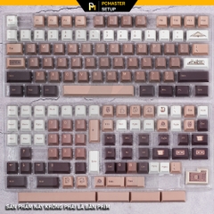 Keycaps pbt Coffee Cat ( profile Cherry/PBT/dyesub 5D )