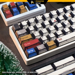 Keycap pbt Comic cạnh dày 1.6mm profile cherry  dyesub 5D không mờ