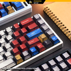 Keycap pbt Comic cạnh dày 1.6mm profile cherry  dyesub 5D không mờ