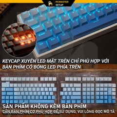 Keycaps xuyên led TOP PRINT - BlueSky ( OEM/ PBT/ Doubleshot )